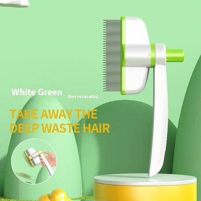 One-Button Self-Cleaning Dog & Cat Brush