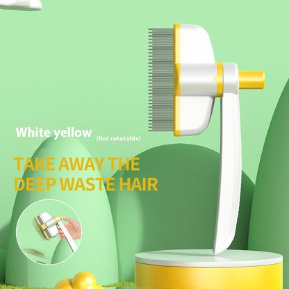 One-Button Self-Cleaning Dog & Cat Brush